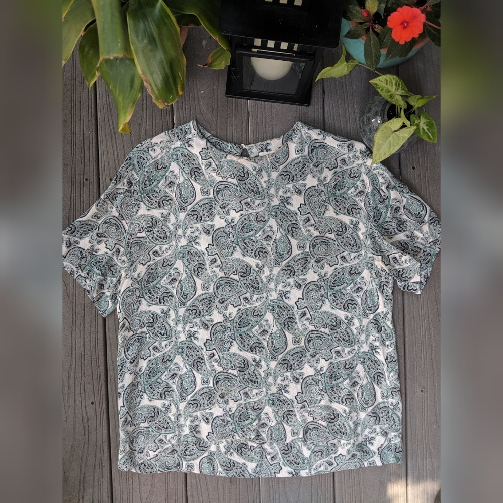 Paisley Print Top